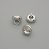 Prix par 1 pièce. Embout-capuchon pour perle – couleur argentée, diamètre 7×1 mm ± trou, diamètre 3 mm ±