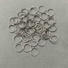 Fournitures: Anneau à ressort 8 mm argenté, conditionnement 1 kg