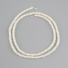 Perles d'eau douce, diamètre 3–3,5×2 mm, longueur 36 cm, sur fil
