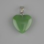 Pendentif Cœur en néphrite 20×20 mm, longueur 28 mm