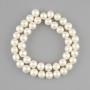 Perles naturelles d'eau douce 8–9 mm +-, longueur 38 cm +