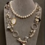 Collier long Assortiment de pierres, longueur 88 cm+