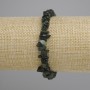Bracelet en jadeïte, grains, diamètre 7–9 × 2–4 mm, longueur 18 cm ± élastique