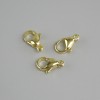 Prix pour 1 pièce. Fermoir mousqueton, dimensions 10×5 mm, couleur dorée
