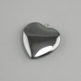 Pendentif Cœur d’hématite 26×26 mm