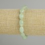 Bracelet en jadeïte grain, dimensions 12,5×8 mm, longueur 18 cm ± élastique