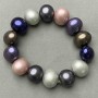 Bracelet de perles de Majorque, longueur environ 18 cm, élastique