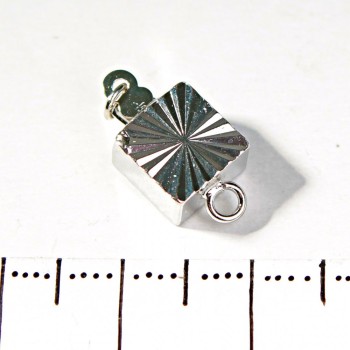 (18 mm) Fermoir carré pour bracelet
