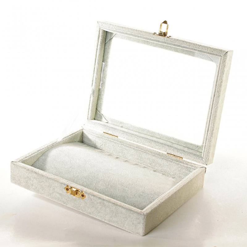 ! (20×15×5 cm) Boîte-vitrine en velours A40-1