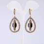 Boucles d'oreilles de soirée longues, longueur 5,5 cm