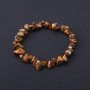 Bracelet œil de tigre éclats 4–9 × 2–5 mm, longueur 18 cm, élastique