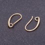 Crochets pour boucles d'oreilles, longueur 18 mm, couleur « or clair »