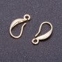 Crochets pour boucles d'oreilles, longueur 17 mm ± métal doré