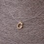 Pendentif, diamètre 9 mm sur cordon en silicone invisible, longueur 39–44 cm