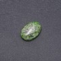 Cabochon jaspe vert synthétique 25x18 mm