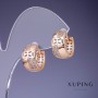 Boucles d'oreilles Xuping 15×8 mm dorure 18K