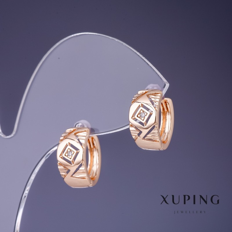 Boucles d'oreilles Xuping 15 × 7 mm dorure 18K