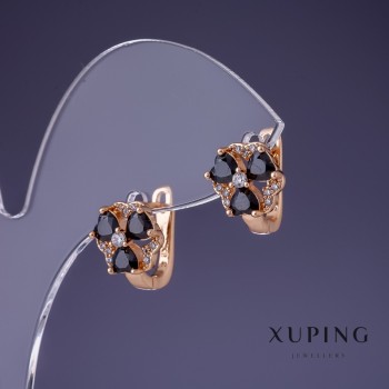 Boucles d'oreilles Xuping 12x10 mm dorure 18K