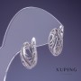 Boucles d'oreilles Xuping rhodium 16 × 9 mm