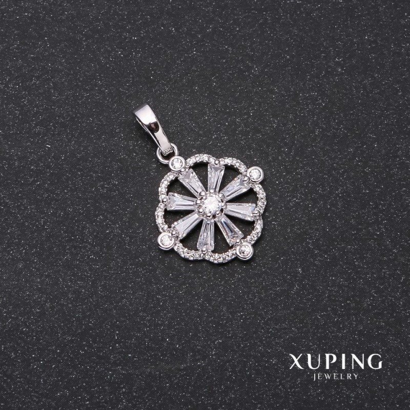 Pendentif Xuping plaqué rhodium 28 × 22 × 19 mm
