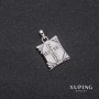 Pendentif Xuping Croix rhodium 13 × 15 × 23 mm