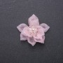 Patch Fleur de Lotus rose en acrylique, diamètre 40 mm