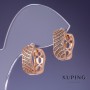 Boucles d'oreilles Xuping 16 × 7 mm dorure 18K