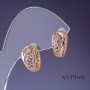 Boucles d'oreilles Xuping 8x14 mm plaqué or 18K