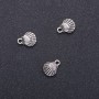 Fourniture de pendentif Coquille, diamètre 10 mm, longueur 13 mm, diamètre du trou 1,5 mm, conditionné 20 g, 18 pièces (+ -)