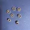 Perle-insert pour bijoux, diamètre 12×6 mm, diamètre intérieur 4,3 mm, emballage 3 mm, 20 g, 10 pièces