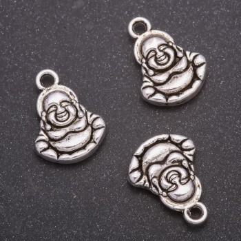 Fourniture — Pendentif Bouddha, diamètre 14×19 mm, emballage 20 g ± 9 pièces