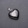 Pendentif «Cœur» en agate naturelle 28×19×19 mm (+-)