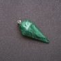Pendentif « Pendule » en malachite naturelle 40 × 30 × 13 mm