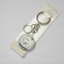 Porte-clés, diamètre 3,5 cm, longueur 9 cm
