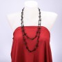 Colliers longs en agate, longueur 150 cm