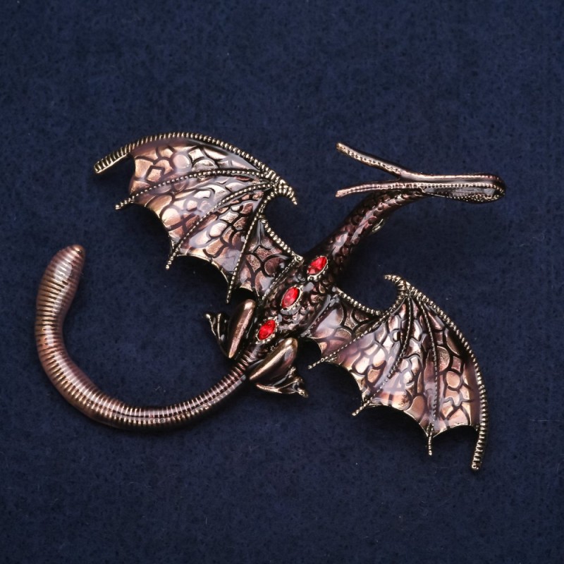 Broche «Dragon Bronze» 79×72 mm