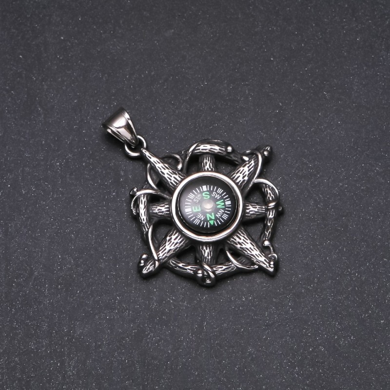 Pendentif Boussole 44×50 mm