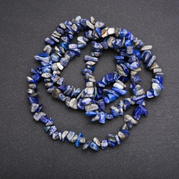 Perles de sodalite en éclats, diamètre 8×4 mm (±), longueur 80 cm