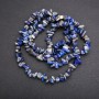 Perles de sodalite en éclats, diamètre 8×4 mm (±), longueur 80 cm