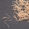 Fournitures pour boucles d'oreilles (crochets) en métal doré - 12x15 mm - finition dorée, emballage 200 g (+/-) 500 paires