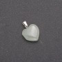 Pendentif Cœur en néphrite 14×14×23 mm