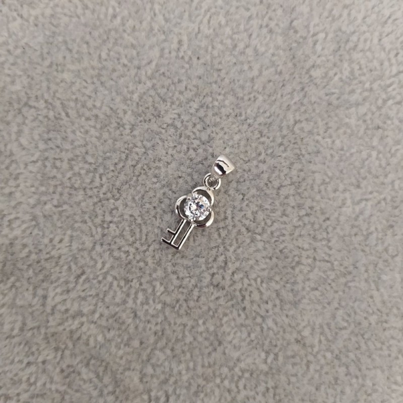 Pendentif avec cristal, diamètre 8 × 17 mm