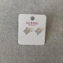 Boucles d'oreilles puce Xuping avec pierres blanches 12 mm