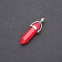 Pendentif corail pressé hexagonal 4 cm