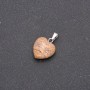 Pendentif Cœur en jaspe paysage 14×14×23 mm (±)