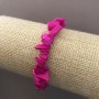 Bracelet sur élastique en éclats de quartz rose, 9(±) mm, longueur 18 cm