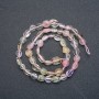 Perles assorties facettées, diamètre 10×6 mm, longueur 40 cm +