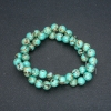 Perles sur fil jaspe impérial vert clair pressé, billes lisses, diamètre 6 mm, longueur 40 cm +