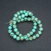 Perles sur fil – Jaspe impérial vert clair, boules lisses, diamètre 8 mm ±, longueur 40 cm ±