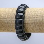 Bracelet élastique en aventurine, maillons lisses 20×12 mm+